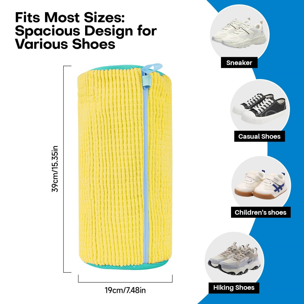洗濯機と乾燥機用の再利用可能な靴洗い用ランドリーバッグ -  - Sneaker Cleaning Kit のレビューと価格