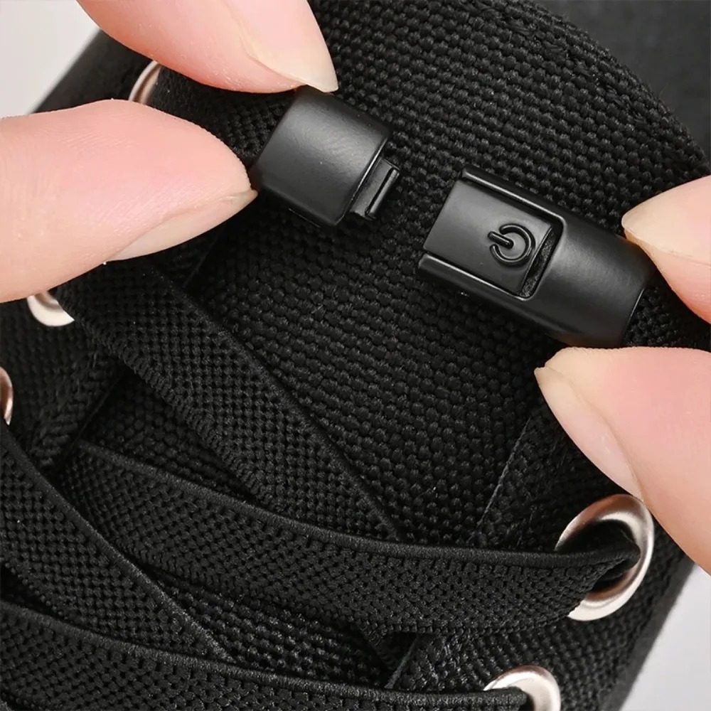 8mm幅広フラットノータイシューレース、プレスロック式伸縮性 - Lace Replacement Flat のレビューと価格