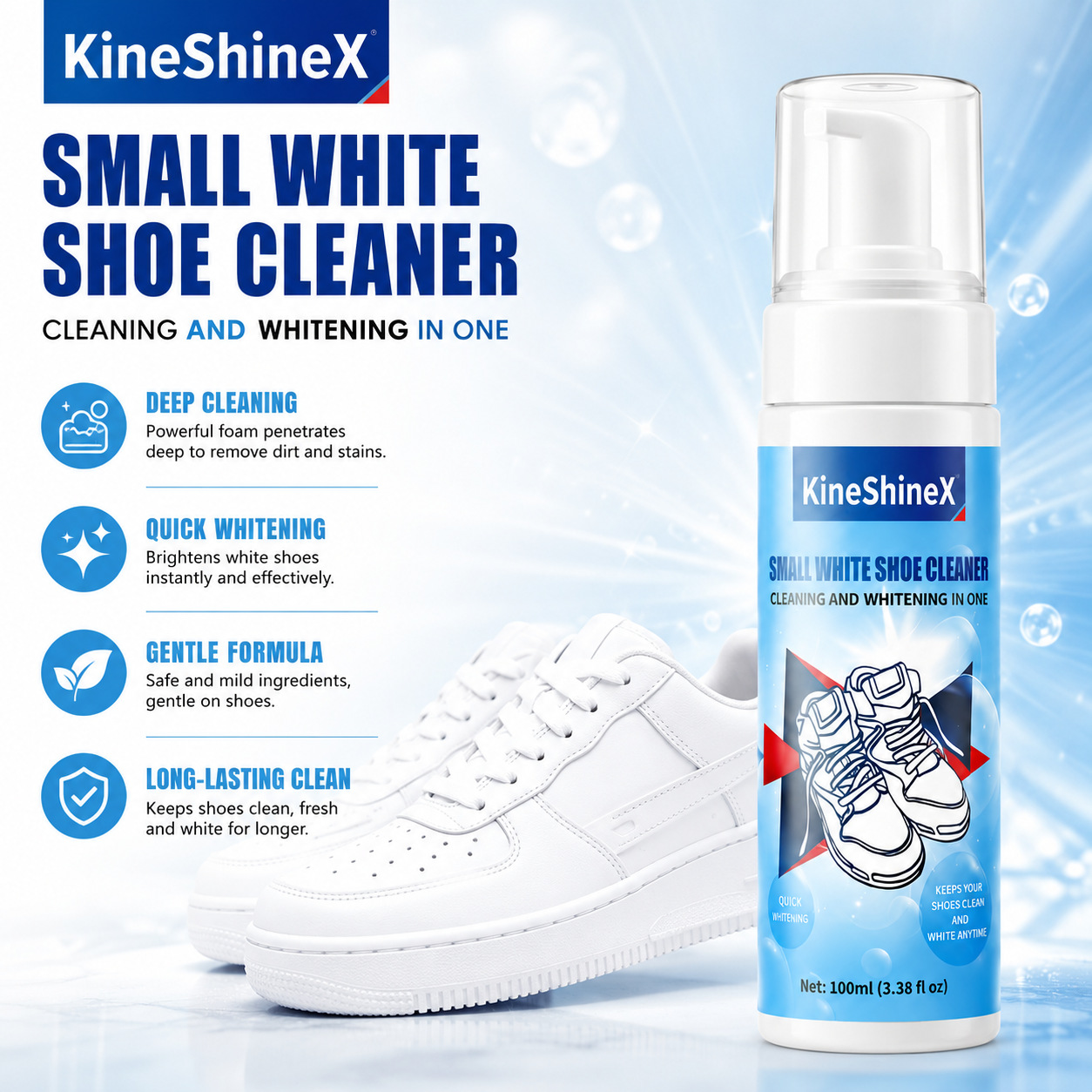 ギヘン靴クリーナーキット、水を使わない泡状靴クリーナー、靴ブ - Care For Sneaker のレビューと価格